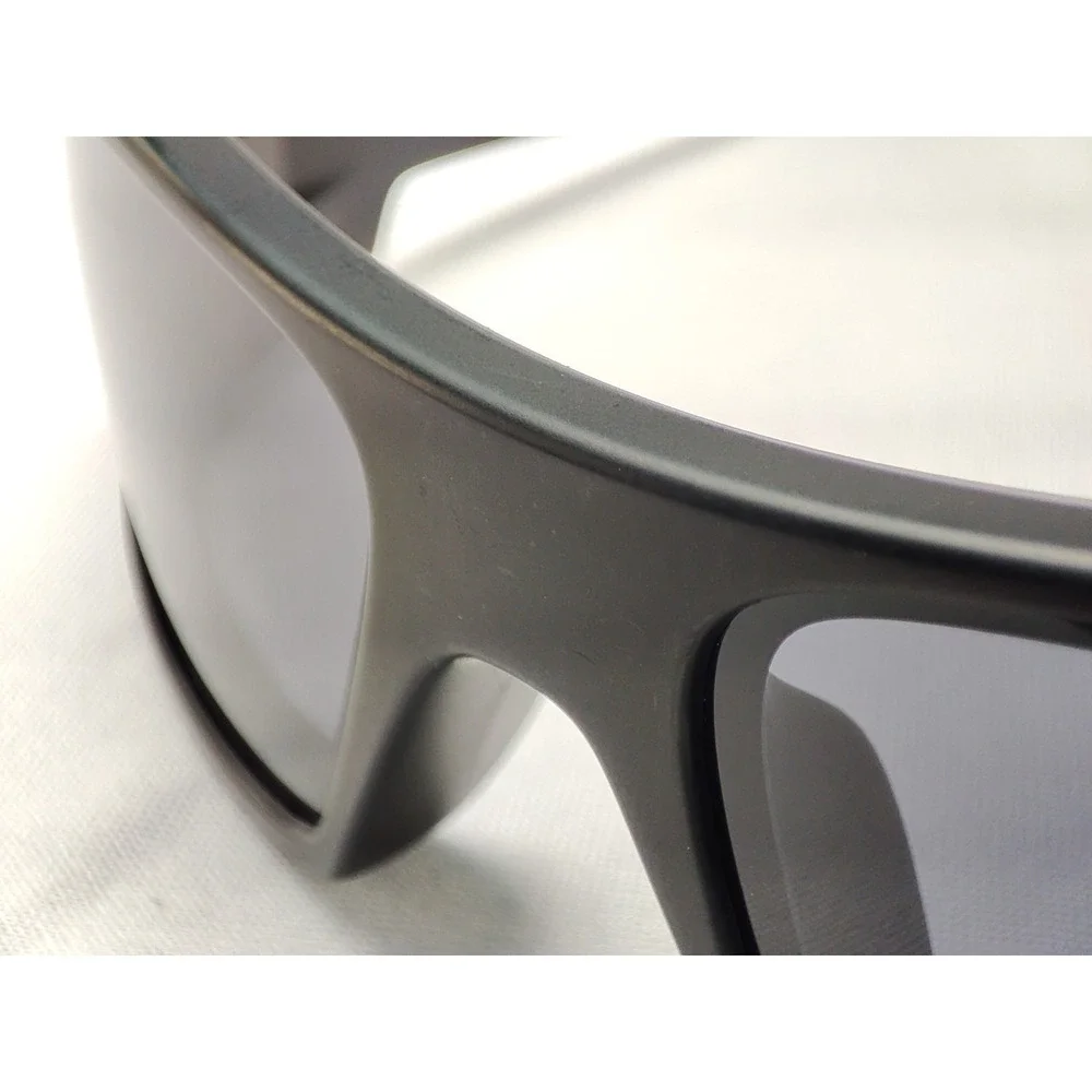 Oakley Gascan OO9014-03-473 Matte Black Grey Sunglasses USA Made Mens Wrap